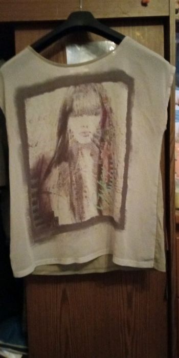 Tee-shirt gris camaïeu