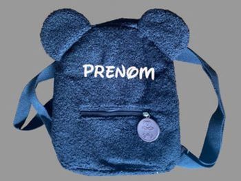 Sac a dos personnalisé pour  enfant ourson noir