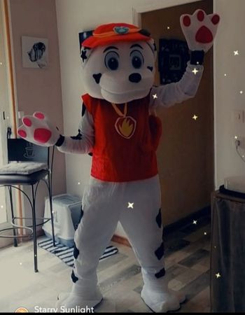 Mascotte paw patrol Marcus pat patrouille