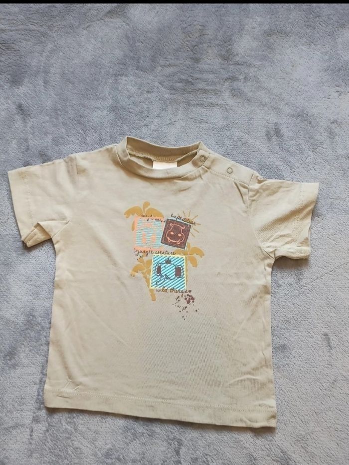 Ensemble salopette short+ tee shirt 12 mois - photo numéro 4