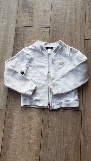 Gilet Okaïdi blanc 4 ans