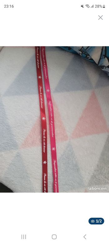 Lot de 2 bracelets en tissu Nocibé💕