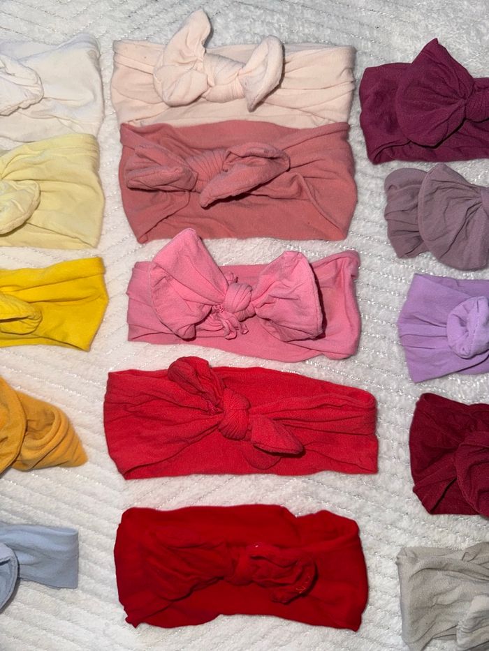 Lots 22 pièces bandeau taille unique 0/6ans - photo numéro 2