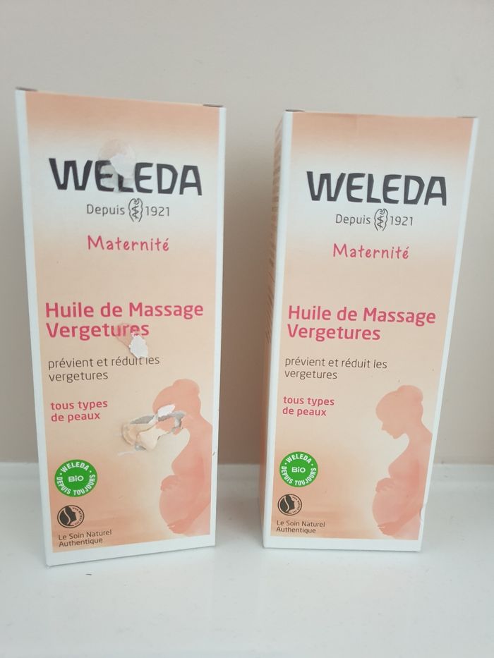 Huile massage vergeture Weleda