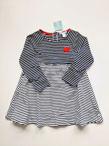 Obaïbi - Robe marinière à manches longues - Neuve avec étiquette ! (18 mois)