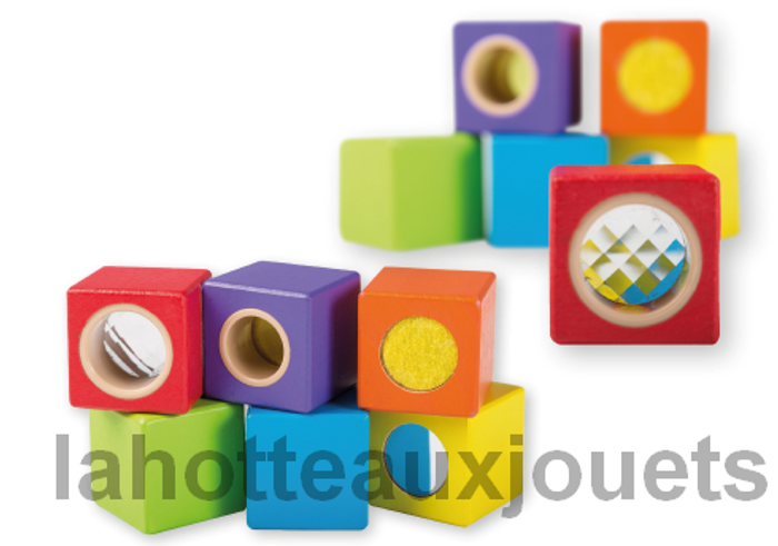 CUBES EN BOIS DE DECOUVERTE JOUECO N°80050 - photo numéro 2