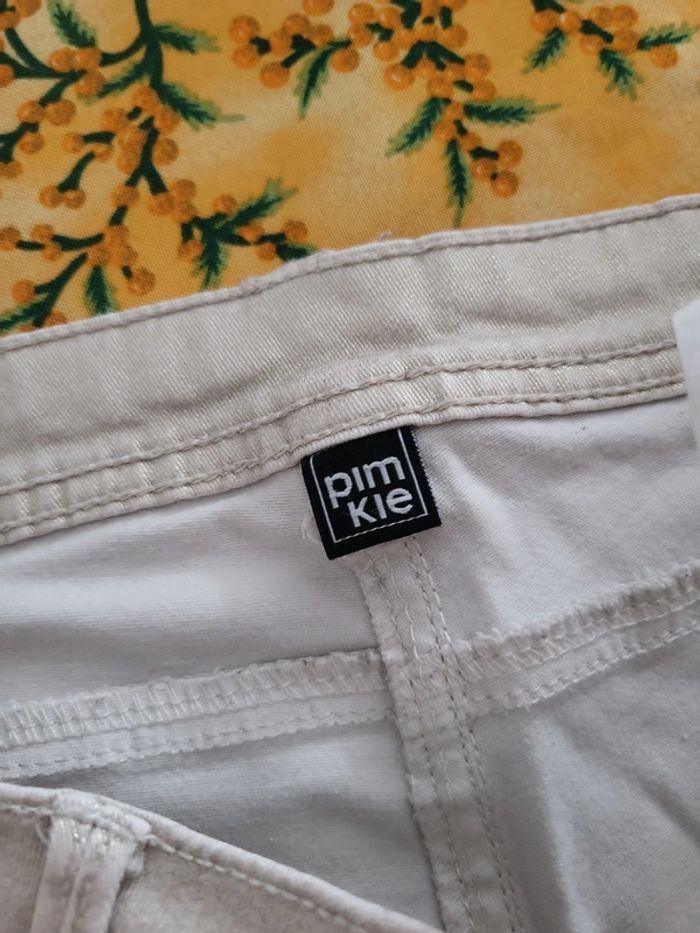 Pantalon crème brillant - photo numéro 8