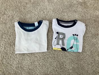 Lot de 2 tee-shirts d'été à manches courtes garçons - 9 mois - Obaïbi