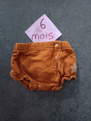Short moutarde 6 mois