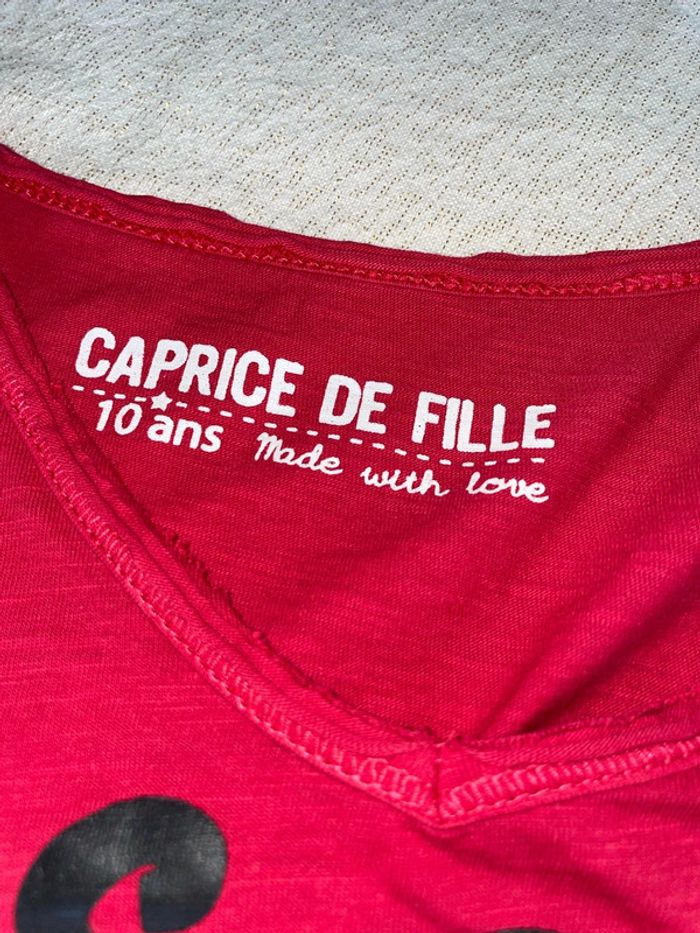 Tee shirt caprice de fille 10 ans - photo numéro 5