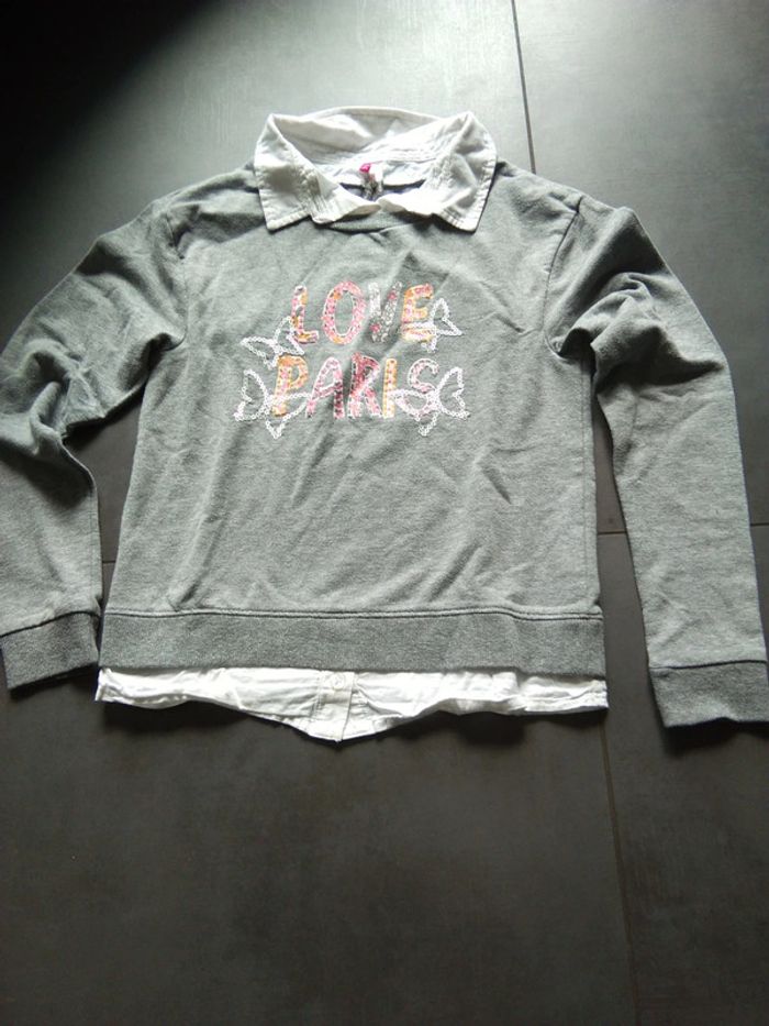 Pull type polo papillon Paris orchestra 10 ans - photo numéro 4