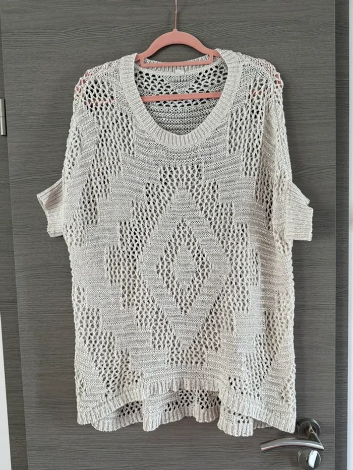 Tunique maille ajourée