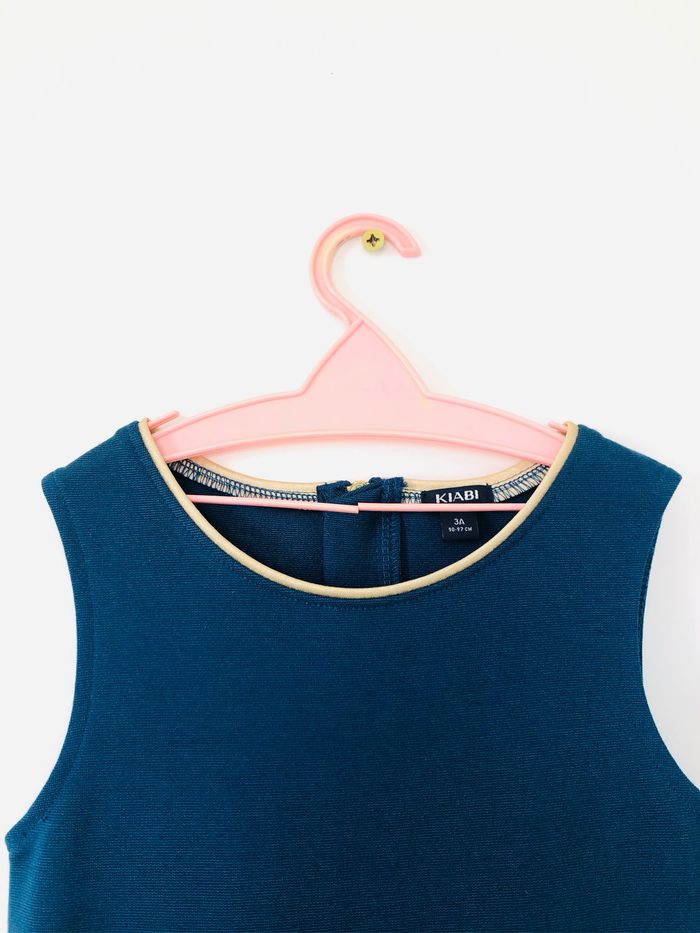 Robe 3 ans bébé fille été vêtement kiabi bleu - photo numéro 3