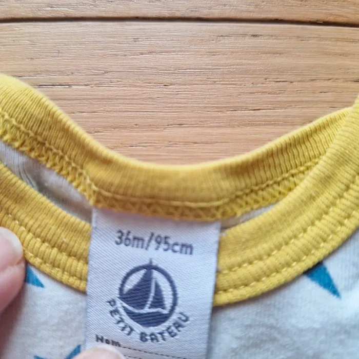 Lot de 2 bodies sans manche Petit bateau 36 mois - photo numéro 3