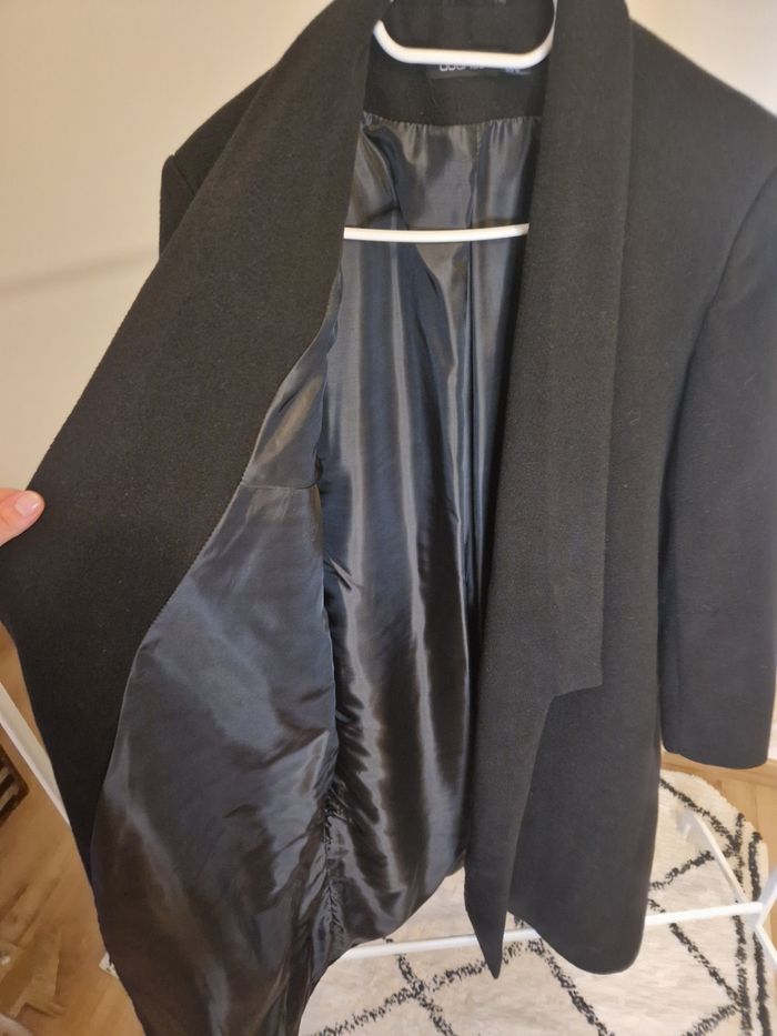 Manteau long noir chic femme Boohoo T.38 - photo numéro 4