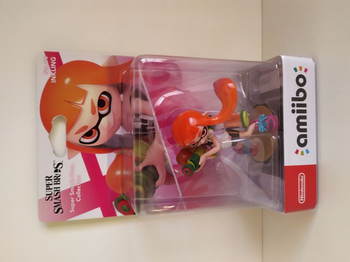 Amiibo Inkling Girl Splatoon No.64 Super Smash Bros. Nintendo Switch/3DS neuf