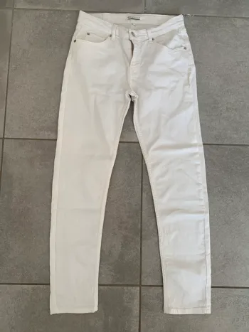 Jean blanc Nina Kaufmann taille 36  