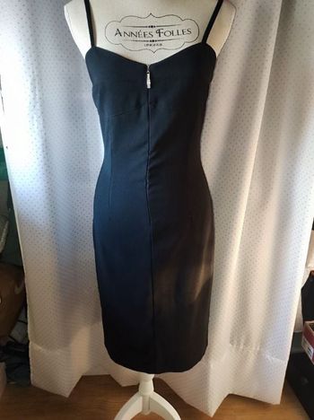 Robe noir à fines bretelles Top Studio taille 38, TBE