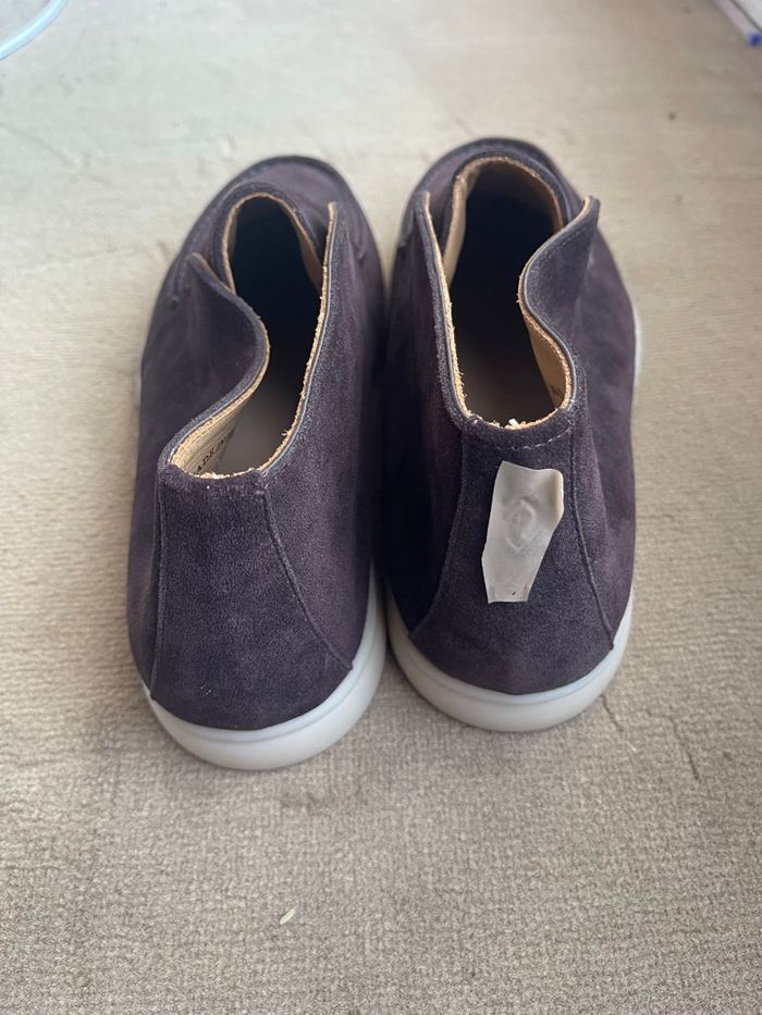 Mocassins homme Premium – Daim Aubergine 🍇 - photo numéro 4