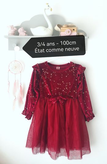 Robe de fête Noël velour