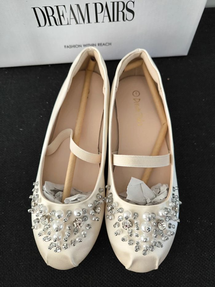 Ballerines taille 32 ivoire dream pairs neuve - photo numéro 3