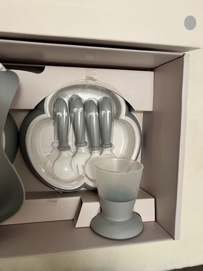 Set repas 8 pièces BabyBjorn gris - photo numéro 2