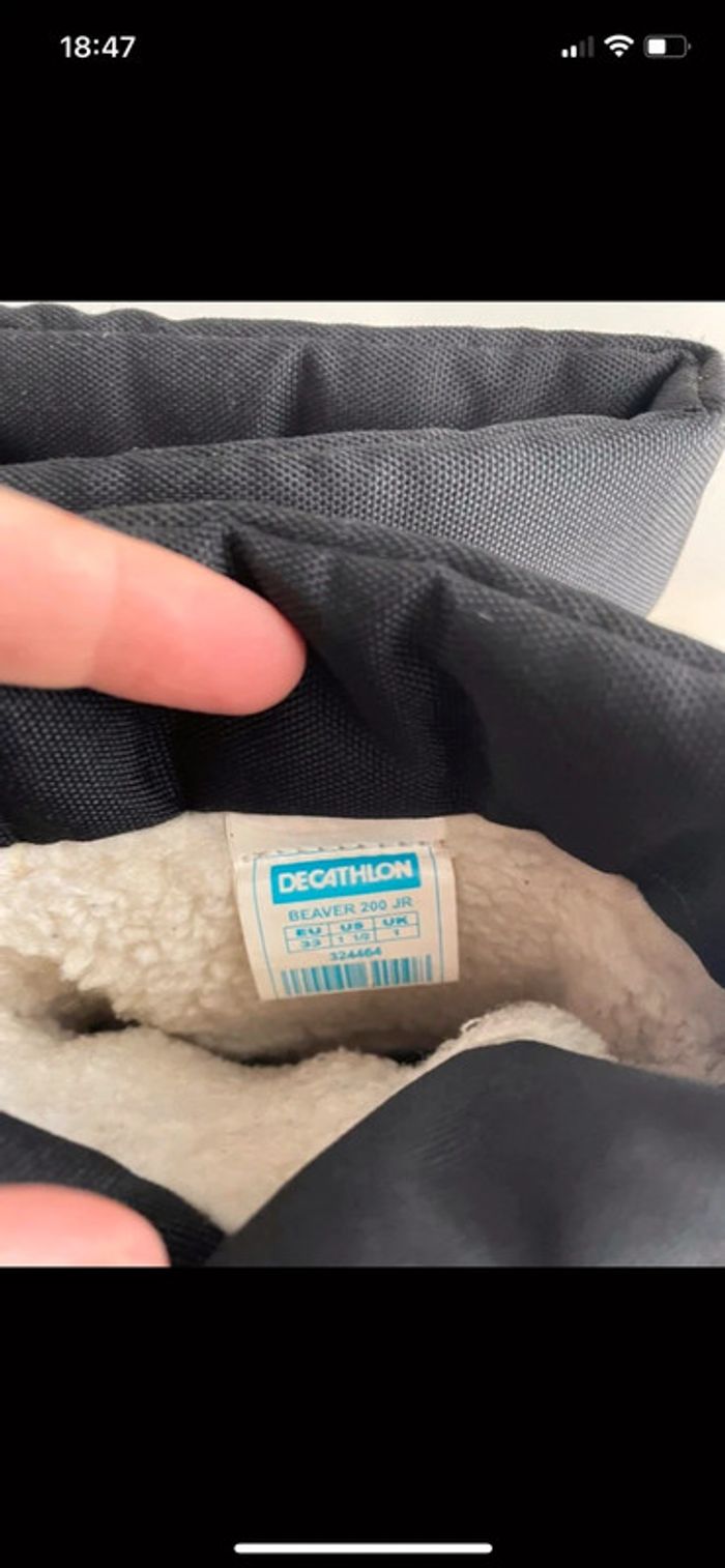 Botte noir enfant ski - photo numéro 5