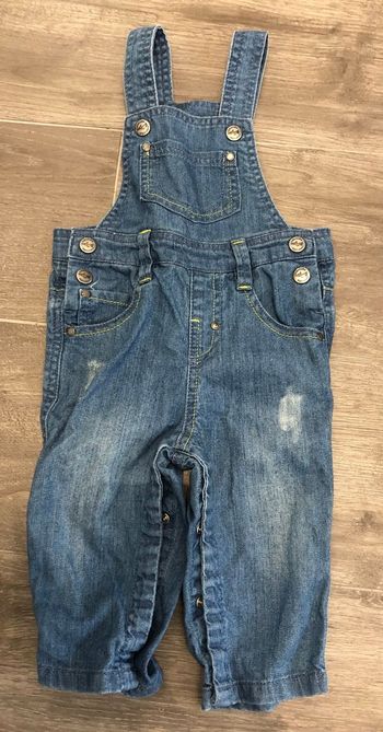 Salopette 74 cm en jeans Kitchoun