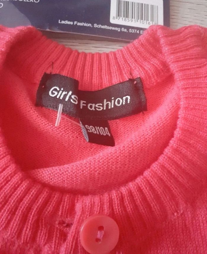 Gilet court béton fushia 3 4 ans - photo numéro 2