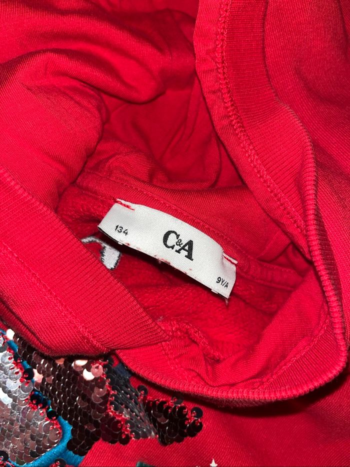 sweat à capuche pull noël c&a 9 ans - photo numéro 3