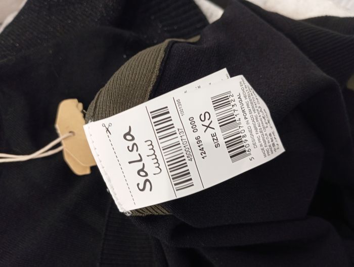 Pull col roulé noir et kaki Salsa taille XS neuf - photo numéro 4
