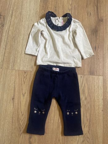 Ensemble tee shirt + pantalon 12 mois