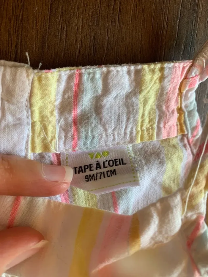 Combi short fille Tape à l’œil 9 mois - photo numéro 3