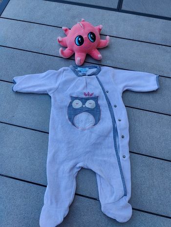 Pyjama fille hibou obaibi 3 mois