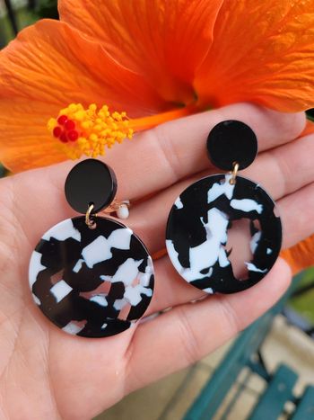 Clips vintage noir, blanc, transparent.