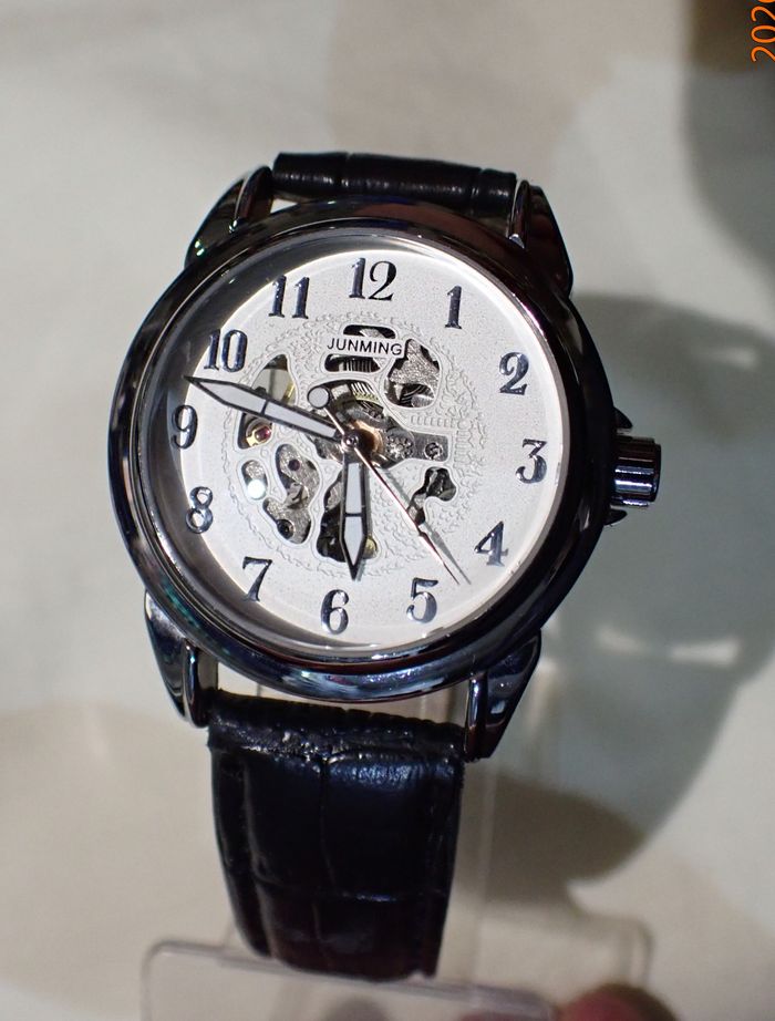 MONTRE AUTOMATIQUE A SQUELETTE JUNMING AVEC VISION AR ,JAPAN MOVT " 2024" - photo numéro 3