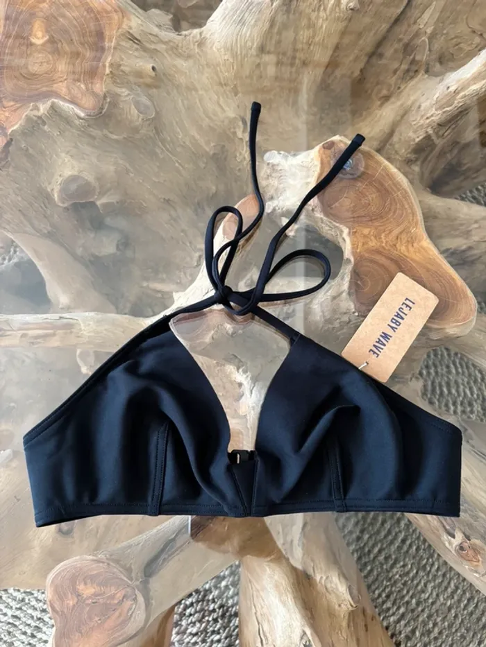 Haut de maillot de bain Lejaby wave noir