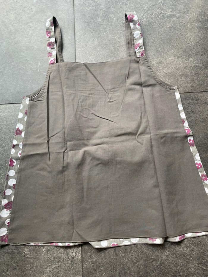 Top Hechter 36/38 taupe à fleurs violettes - photo numéro 3