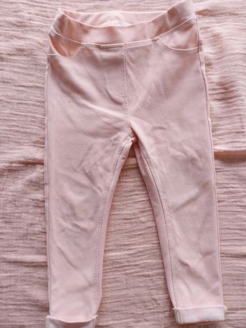 Pantalon fille 2 ans rose pale