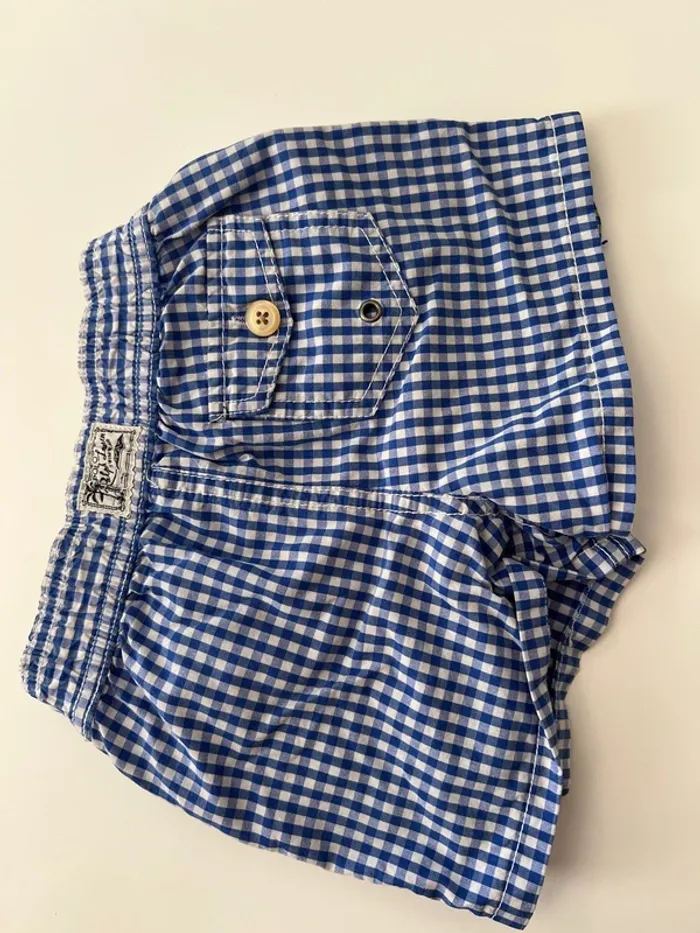 Maillot de bain Ralph Lauren garçon – carreaux bleus 9 mois - photo numéro 3