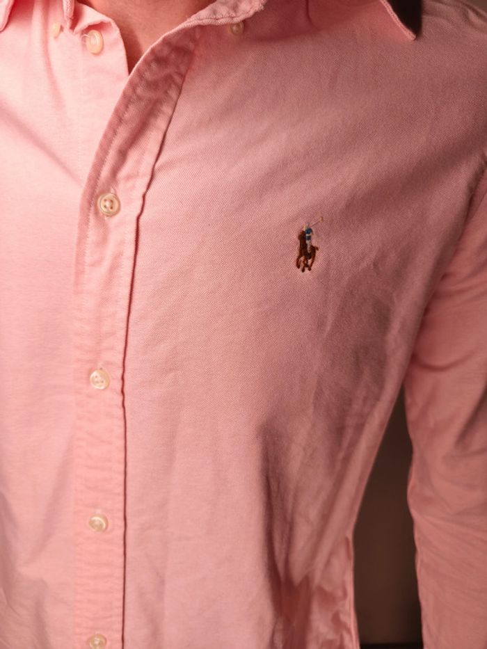 Chemise Ralph Lauren Homme Taille L Rose - photo numéro 5