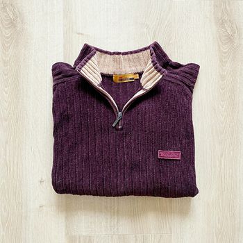 DGN Dos Galgos Negros Pull de Montagne violet Homme Exclusive Collection Warmwear (Taille L)