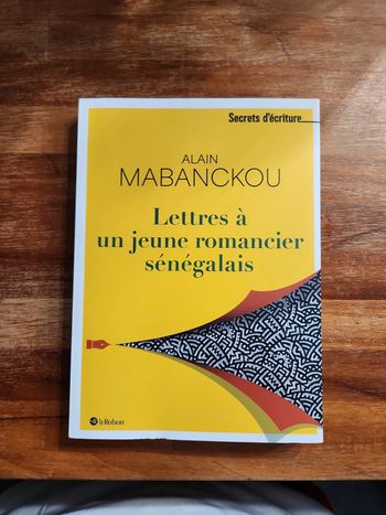 Livre : lettres à un jeune romancier sénégalais