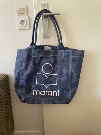  Tote bag Isabel Marant "Yenky" - Toile de coton bleu