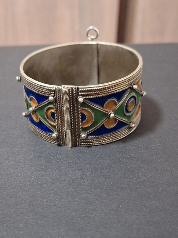 Manchette bracelet berbère ancien vintage - photo numéro 4