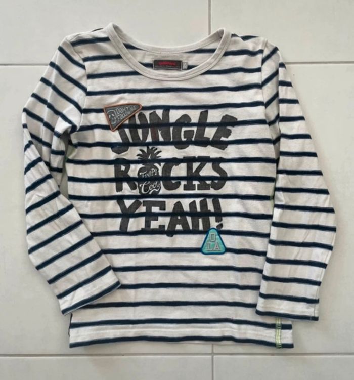 T-shirt manches longues à rayures