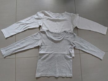 Lot de 2 tee-shirts à manches longues coton