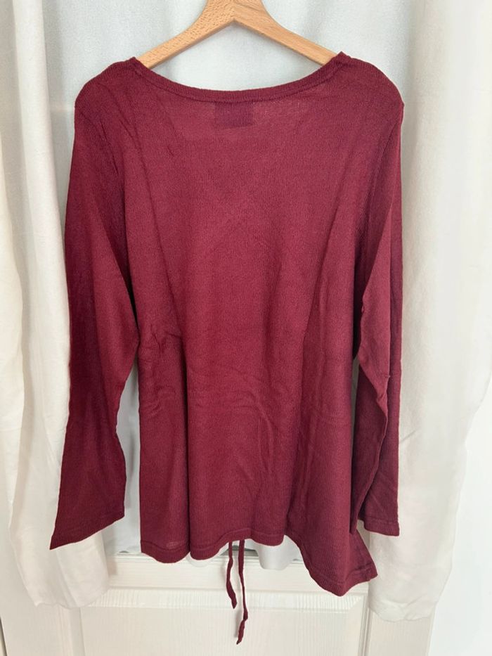 Pull bordeaux - photo numéro 4