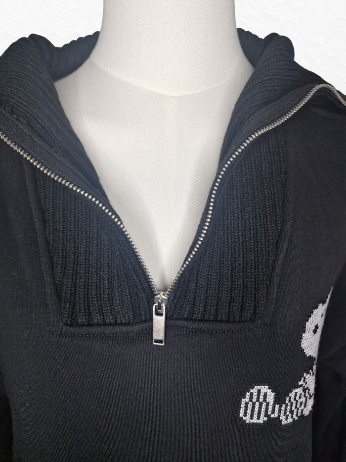Robe sweat noire Zara Snoopy à col zippé taille S - photo numéro 9