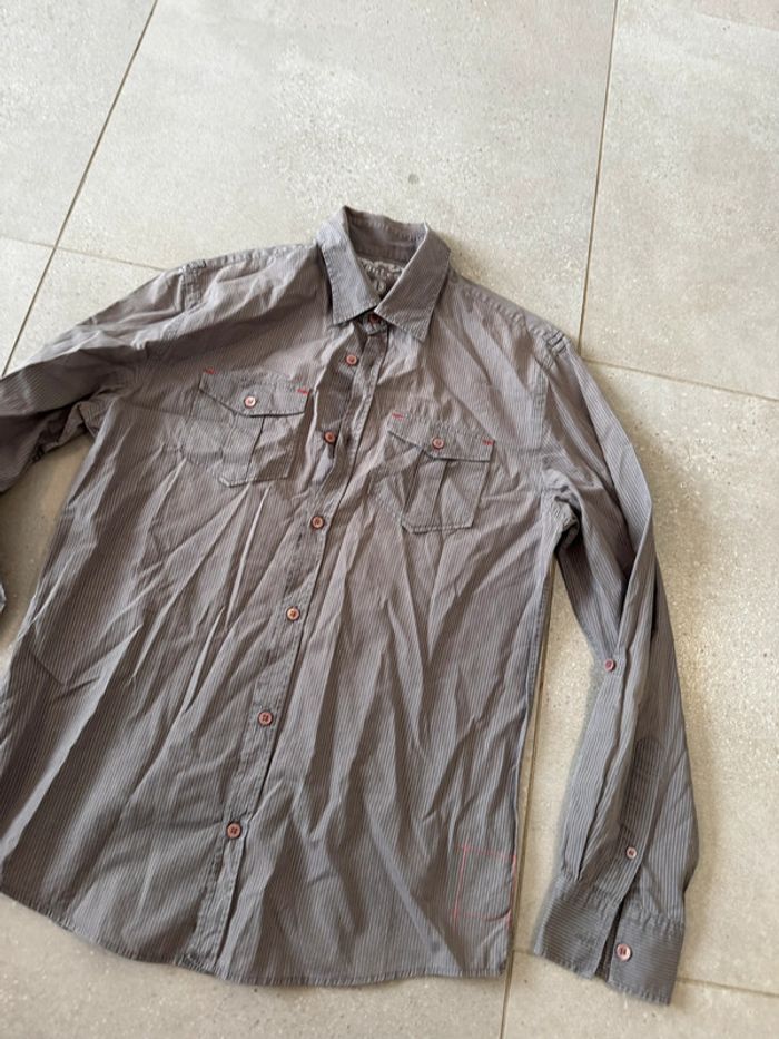 Chemise grise Jules, taille L, très bon état, - photo numéro 2